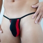 Preview: bruze String - mesh - Regular Fit - black/red