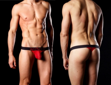 Good Devil 7008 Sheer Balls Thong red