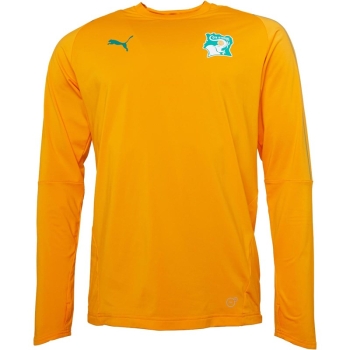 Puma Herren FIF Ivory Coast Sweatshirt Orange Größe XL