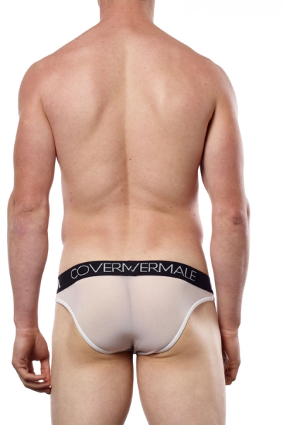 Cover Male Waisted-Up Bikini 115 Gr.S sheer white