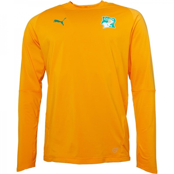Puma Herren FIF Ivory Coast Sweatshirt Orange Größe XL